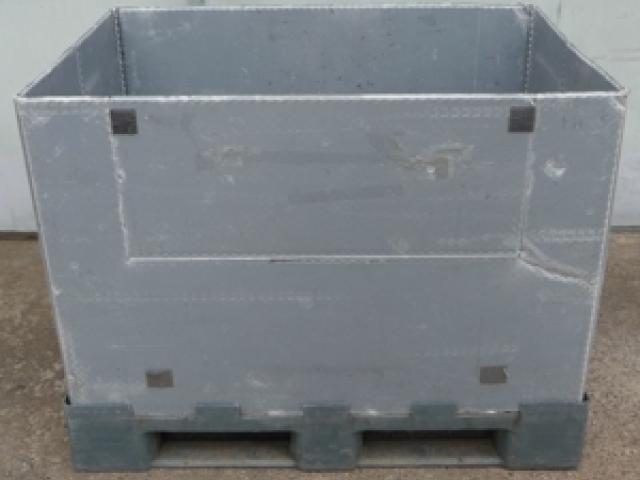 Palettenbox aus Kunststoff, faltbar, 1200 x 800 mm, Box Kiste - 1